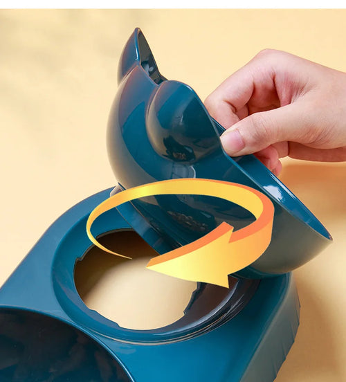 3 in 1 Cat Feeder Automatic Water Dispenser Double Bowl Pet Bowl for Small Dogs Cats Pet Food Container Cat Accessories